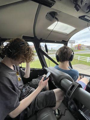 Out pilot Devon was great. He gave us suggestions for where to hike later on, the mountain coaster and lake features.