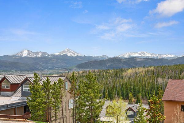 View from 9825 Ryan Gulch Road B-108 Silverthorne, CO- SOLD!