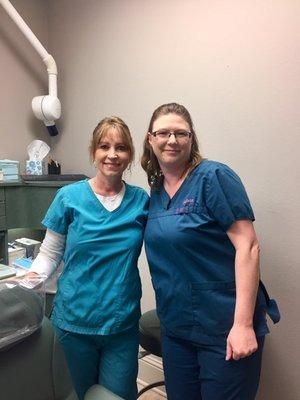 Our dental assistants Lori & Melissa