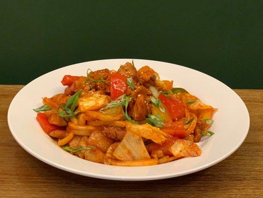 Chicken SPICY Yaki Udon!
 The perfect meal to make your day better!