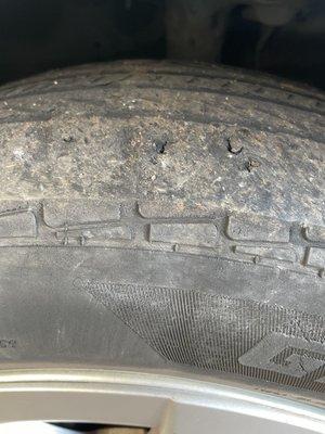 Worn tires, that weren't mentioned.