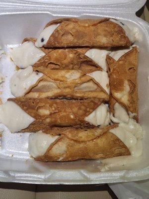 Disgusting runny Cannoli's