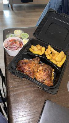 Half Chicken with Yuca