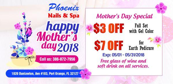 Mother's Day Special from Phoenix Nails & Spa