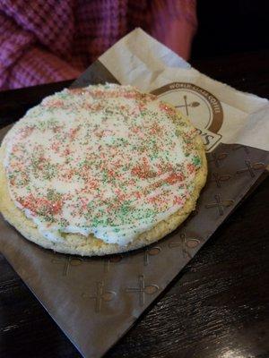 Big sugar cookie