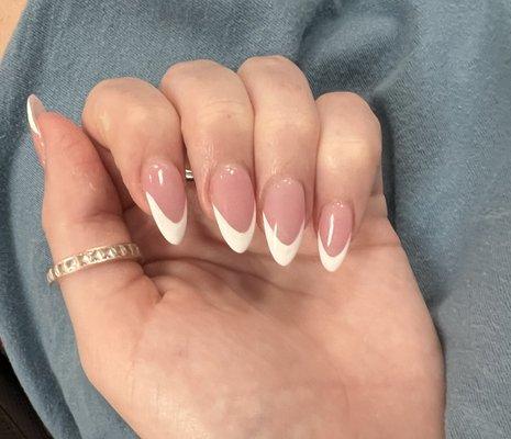 french tip acrylic nails