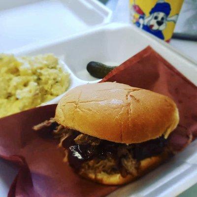 Brisket Sandwich with your choice of side