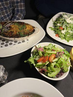 Shepherds pie and salads