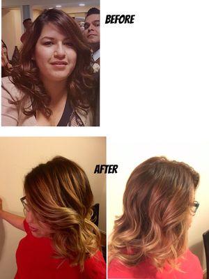 Cut and Hair painting by Thalia Ramirez