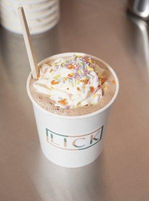 Hot cocoa float - photo by Michael Durr