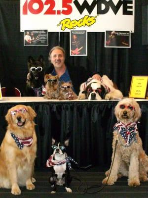 Mr. O's celebrity dogs with Joe Grushecky