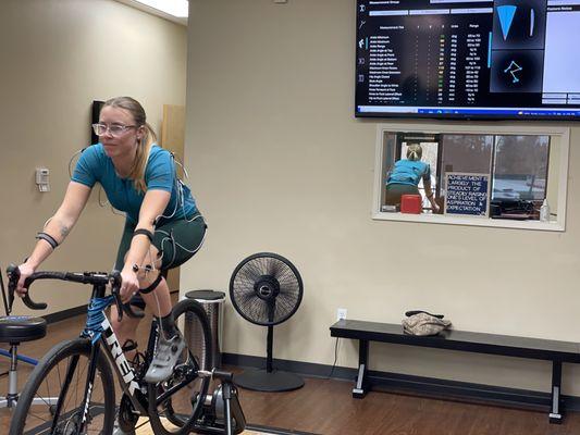 3d Motion capture bike fitting using Retul.