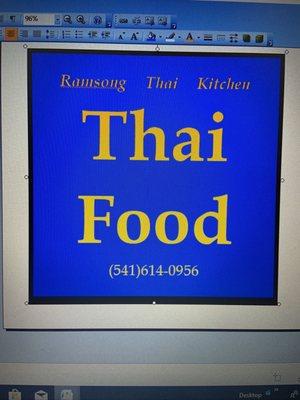 Original Thai food and we're delivered. Open 10.30 am-9.00pm