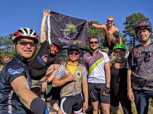 Annual bike trip up Lookout Mountain with the Axistence crew