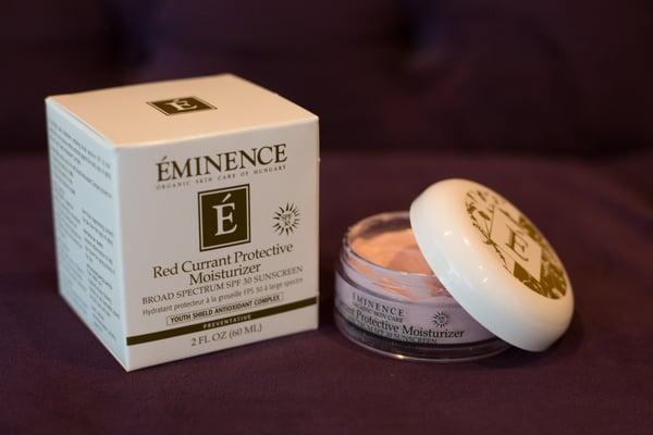 We offer Eminence too!  Book your facial today and get a customized regimen to fit your needs.