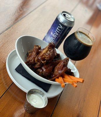 Gravity BA Imperial Stout Wings