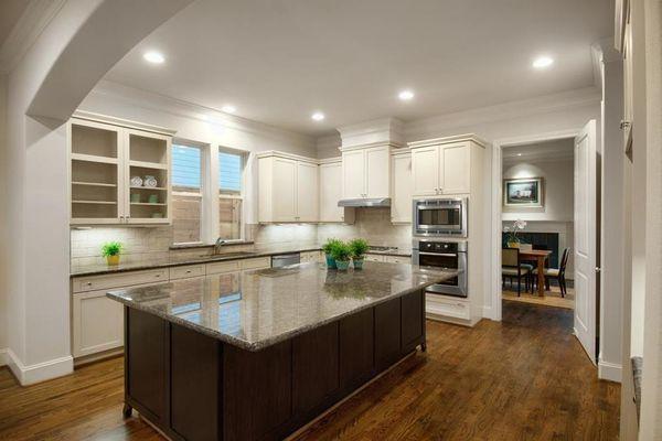 One of the model kitchens complete at Intown Homes