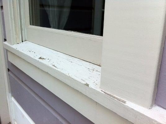 All areas of the home with any sun exposure required repainting within five years due to peeling