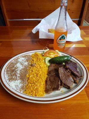 Carne Asada plate.