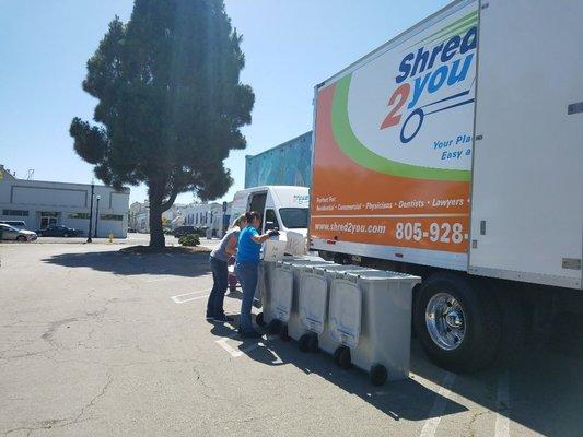 Lompoc Chamber Shred event.