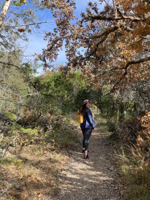 The hike here started flat and was very pretty!