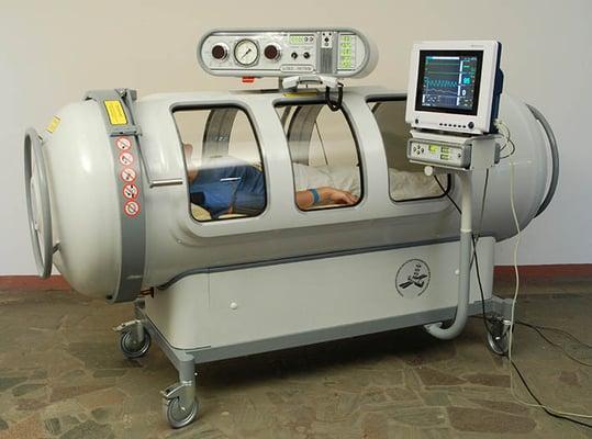 High pressure hyperbaric oxygen chamber. Low pressure as well.