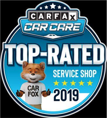 Thank you to our customers for making us a CARFAX Top-Rated Service Shop.