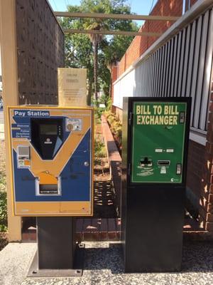 San Gabriel Overnight Parking Permits machine outside Police Station.