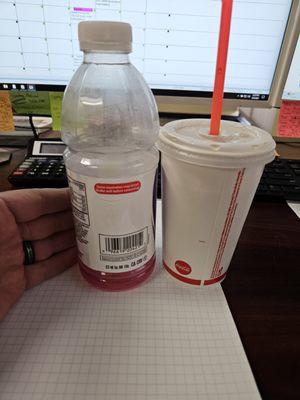 Burger king claims this is a medium size. Wants to charge $3.50 for it in CA.