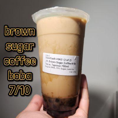 Brown sugar coffee milk tea