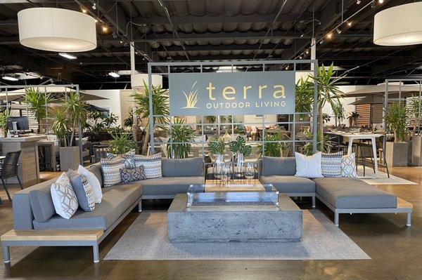 Ojai sectional furniture at store entrance