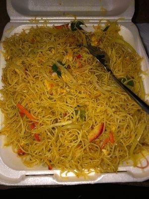 Singapore fried rice noodles