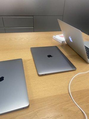 Inside the Apple Store at Crocker Park Shopping Center in Westlake -- 21 January 2023