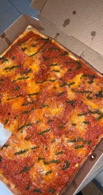 Drunken 16" Square Sicilian Pizza (with vodka sauce)