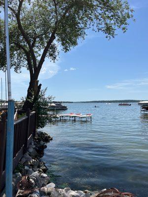 Paddle board launch area