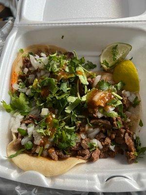 Steak tacos