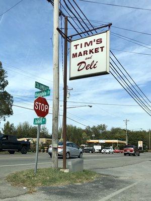 Sign by the street