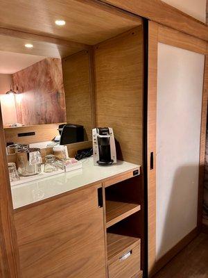 Kitchenette and closet