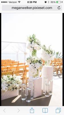 White wedding ceremony