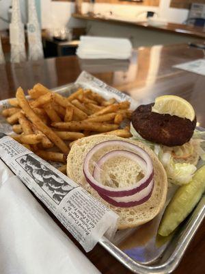 crab cake burger