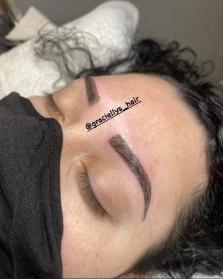 Microblading 3d stroke.