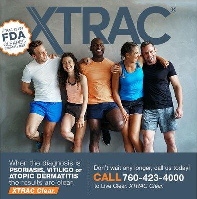 When the Diagnosis is Psoriasis, Vitiligo, or Atopic Dermatitis the Results Are Clear. XTRAC Clear.