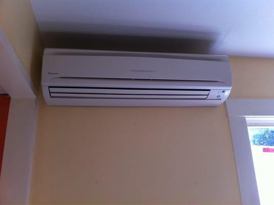 Beautiful inside ductless ac unit