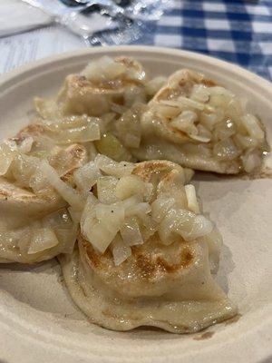 Cheesy potato pierogi