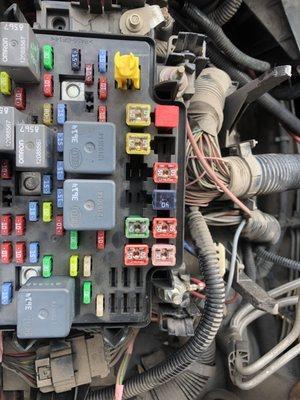 Electronic fuse box