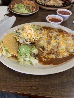 The combination plate is SO much food! And delicious!