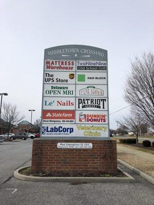 Shopping Center Sign