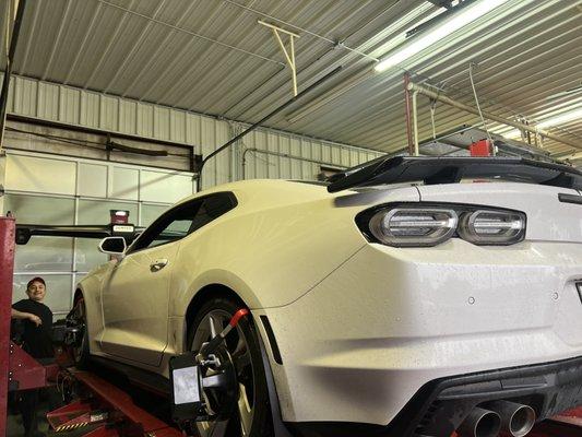 Wheel Alignment on Camaro SS