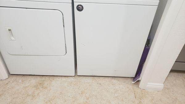 Washer/Dryer set - They are both Whirlpool and I didn't capture the whole picture due to me still having stuff on top.