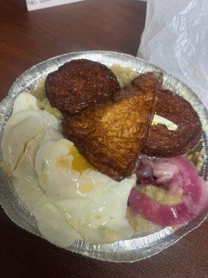 Mangu, 1 Huevo, 1 Queso y 1 Salami